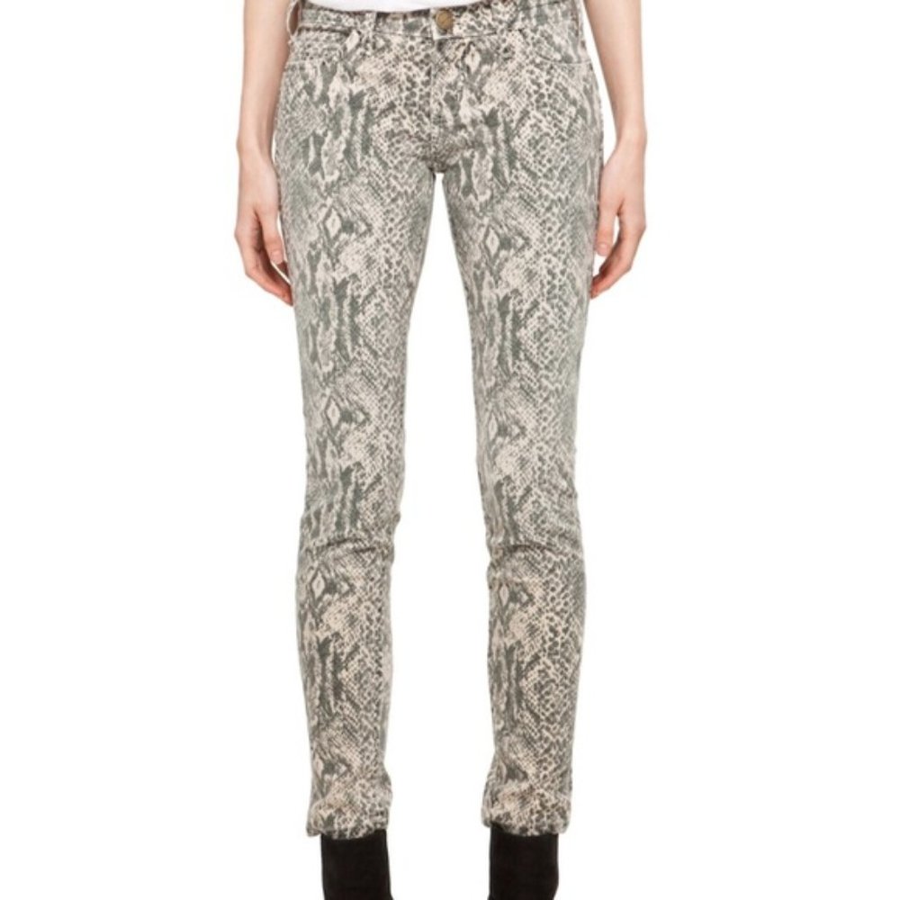 New Current Elliott Snakeskin Python Printed Ankl… - image 1